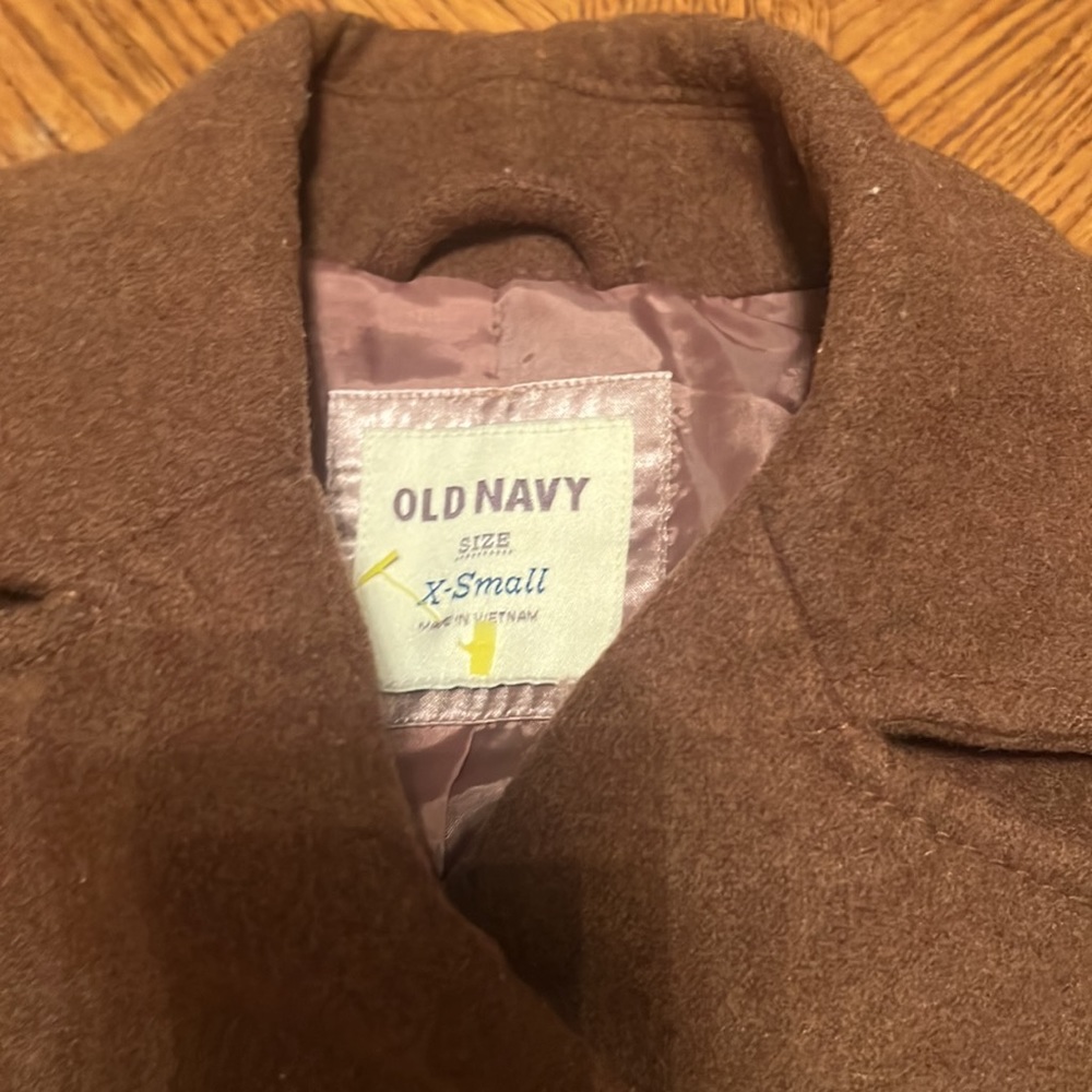 Rust / Brown Colored Classic Polyester Wool Peaco… - image 3